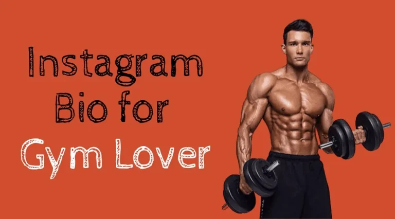 Gym Lover Bio for Instagram